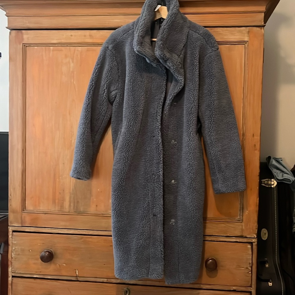 NWT Blue Teddy coat by the Gap
